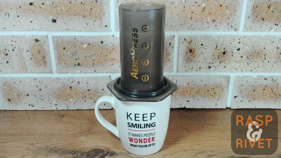 place the aeropress on your favourite cup