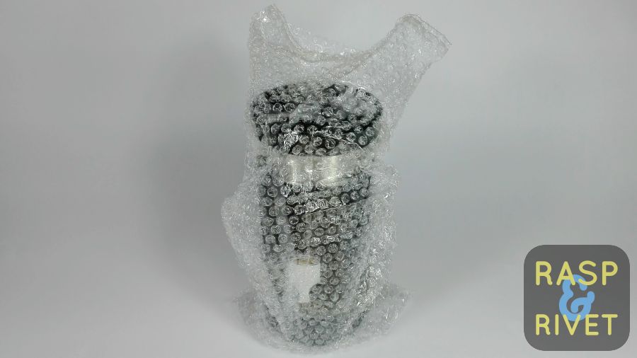 the bobble presse arrived in bubble wrap