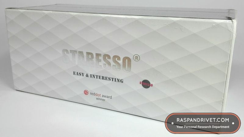 the staresso comes in a beautiful box