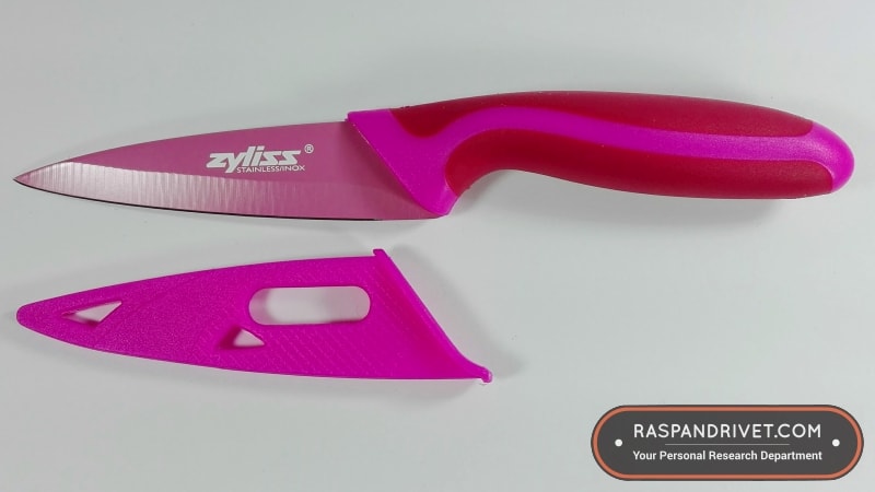 the pink paring knife and sheath