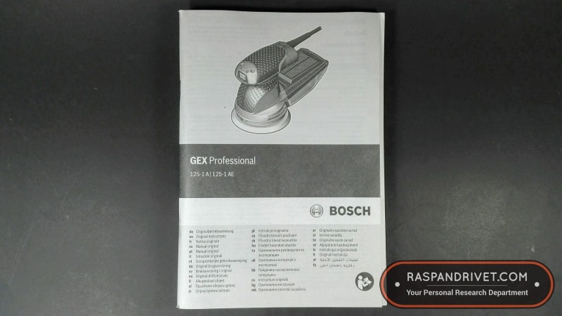 bosch gex 125 1 ae instruction manual