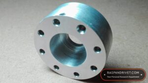 the aluminium adaptor that attaches an angle grinder hook and loop backing plate to a bosch