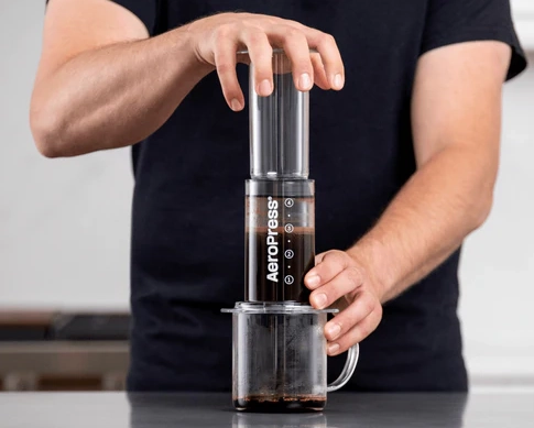 AeroPress coffee maker.