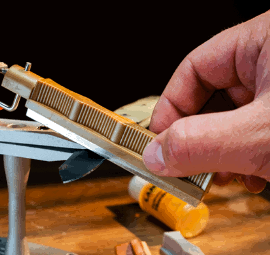 Lansky Deluxe 5 stone knife sharpener.