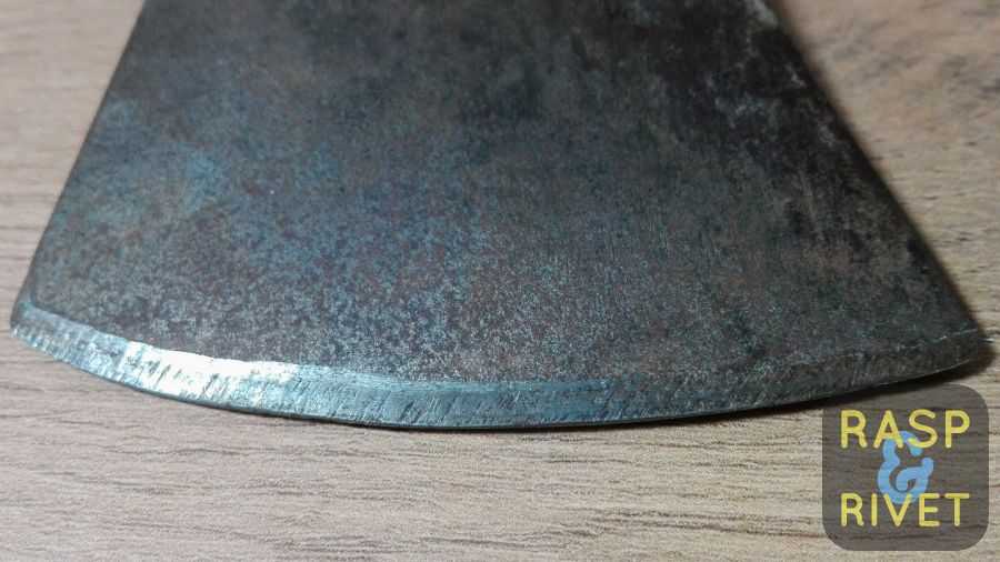 I sharpened this axe with the Lansky 5 Stone Deluxe. I sharpened this axe with the Lansky 5 Stone Deluxe.