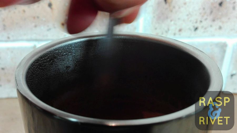 Stir the mixture. Stir the mixture.