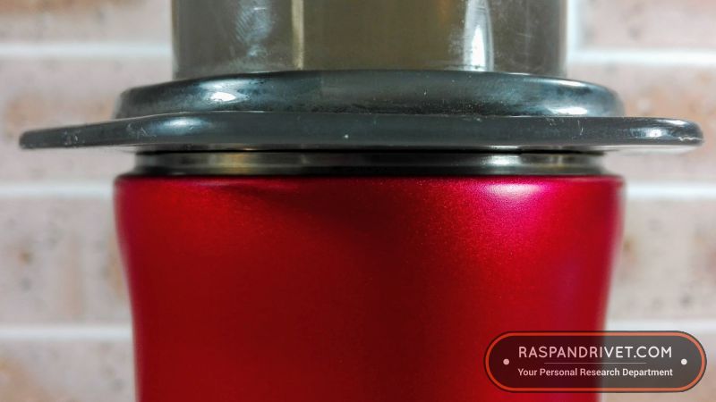The AeroPress fits into the Zojirushi. The AeroPress fits into the Zojirushi.