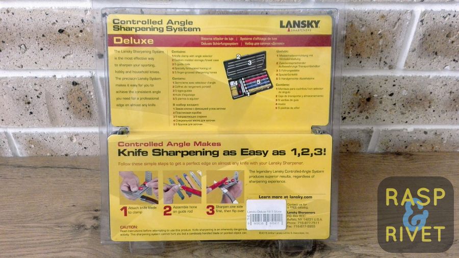 The back of the Lansky Deluxe package. The back of the Lansky Deluxe package.