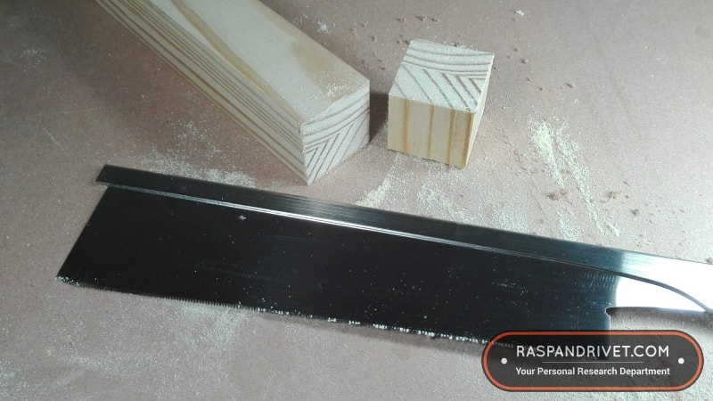 The dozuki didnt just go through the pine quicker than the standard saw, it also gave a much neater cut. The dozuki didnt just go through the pine quicker than the standard saw, it also gave a much neater cut.