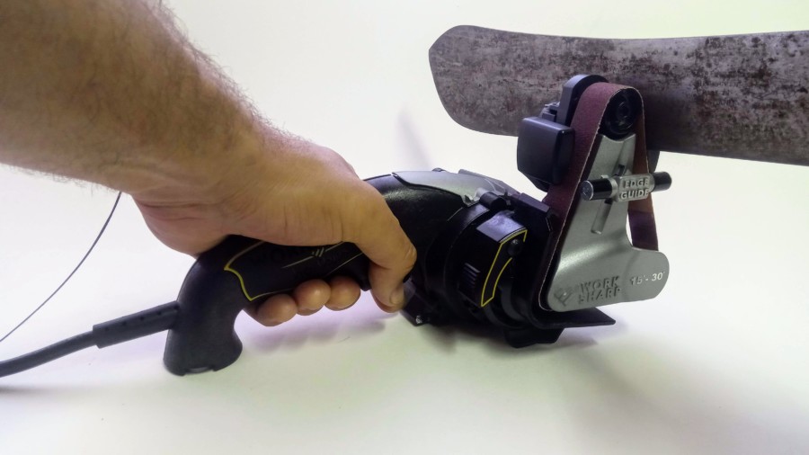 The right way to sharpen the left side of a blade. The right way to sharpen the left side of a blade.
