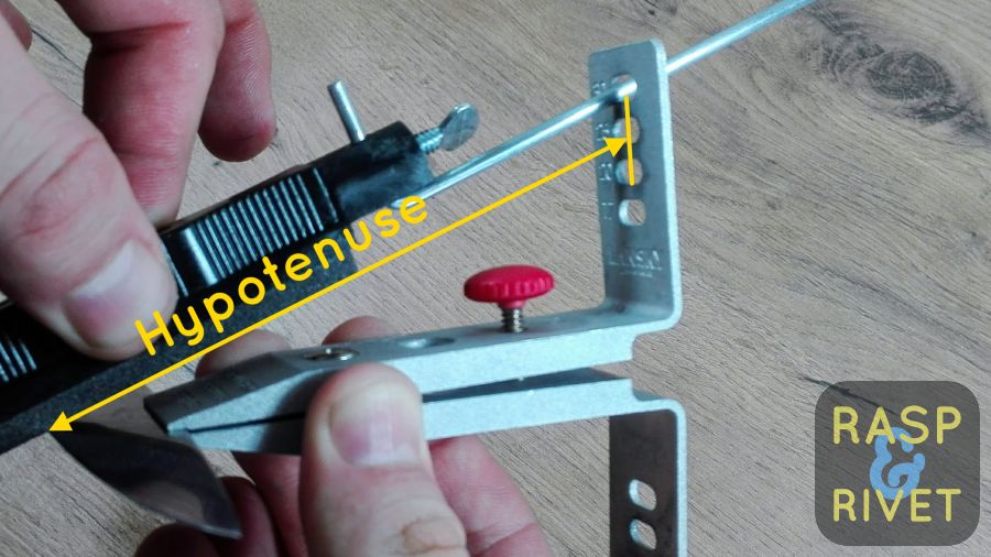 The true sharpening angle is determined by the width of the blade youre sharpening. The true sharpening angle is determined by the width of the blade youre sharpening.