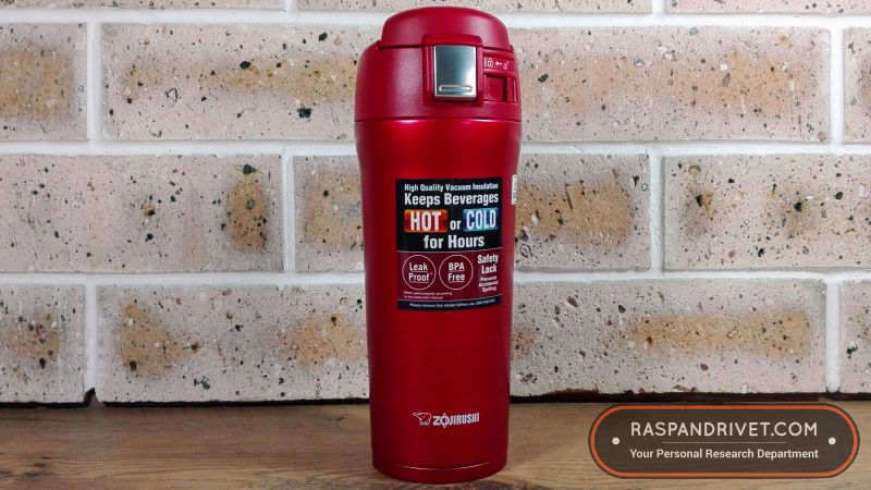The Zojirushi is a beautiful travel mug. The Zojirushi is a beautiful travel mug.